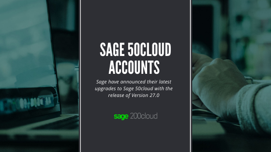Sage 50cloud Accounts Version 27