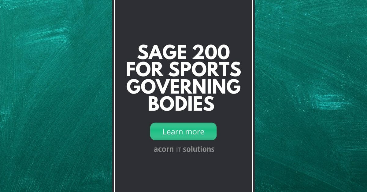 Sage 200 for Sports Governing Bodies
