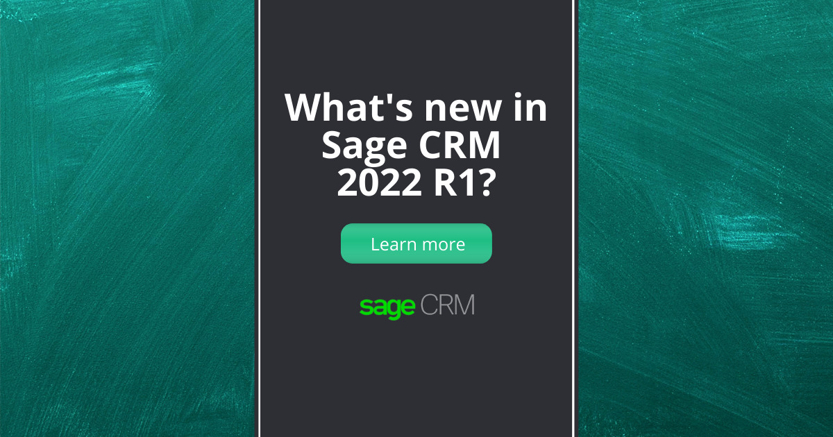 Sage CRM 2022 R1