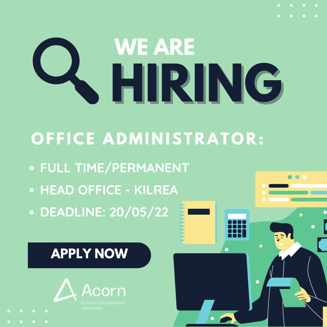 We're hiring an Office Administrator
